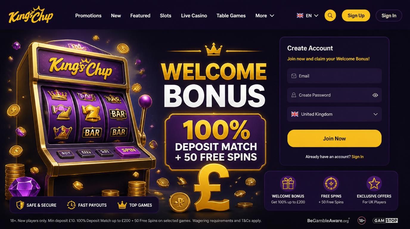 welcome bonus scene showing slot, bonus tag and UK flare