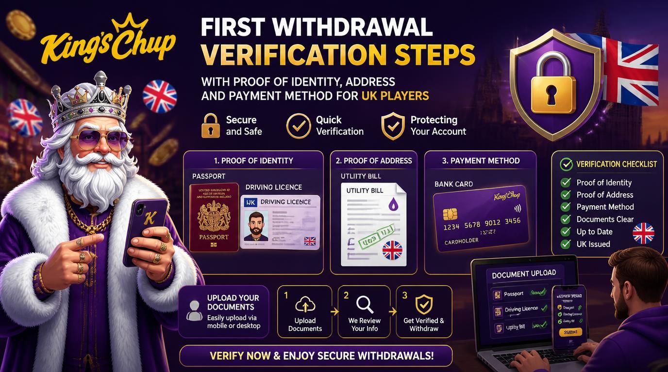 UK verification documents and checks for casino withdrawal security.